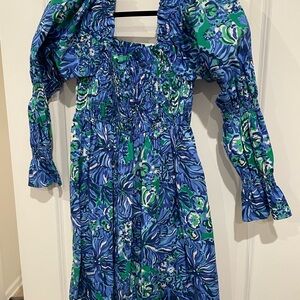 Lilly Pulitzer Blue and Green  Dress